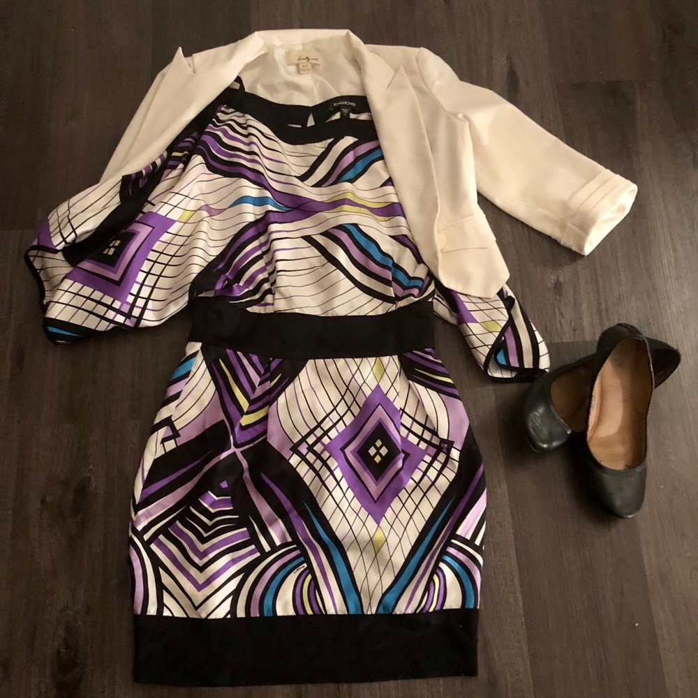 Bebe 100% Silk Dress